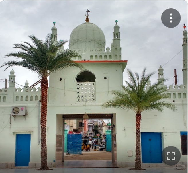 White marble structure of Ameen Peer Dargah in Kadapa