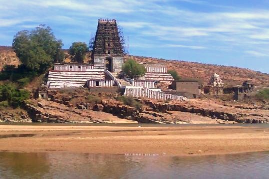 Ancient stone architecture of Pushpagiri Temple complex